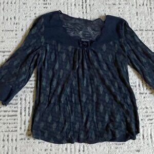 Lucky Brand Shirt with Lace Detailing Size XL